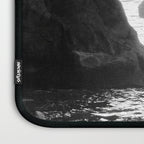 Sunrays Through The Arch. Del Medio Beach. At Sunrise. Bw Laptop Sleeve Gallery Image 3