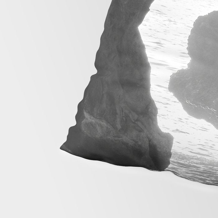 Sunrays Through The Arch. Del Medio Beach. At Sunrise. Bw Pillow Sham Gallery Image 4