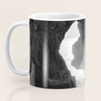 Sunrays Through The Arch. Del Medio Beach. At Sunrise. Bw Coffee Mug Gallery Image 3