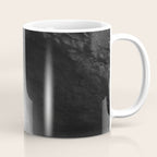 Sunrays Through The Arch. Del Medio Beach. At Sunrise. Bw Coffee Mug Gallery Image 1