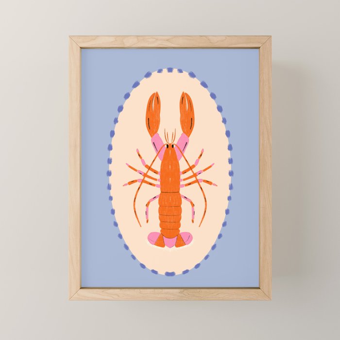 Lobster  Mini Art Print Gallery Image 1