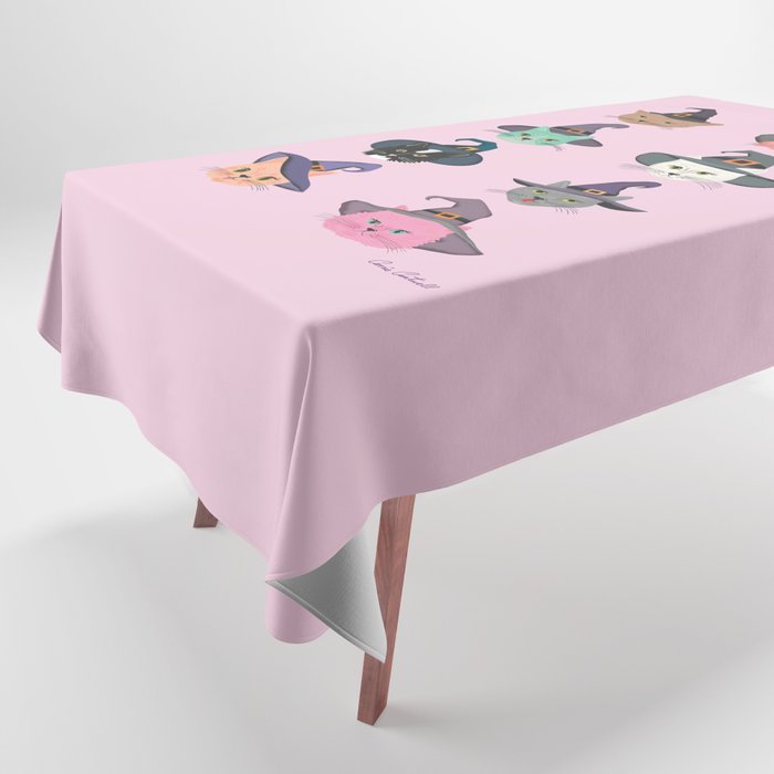 Witchy Kitties - Halloween Cats Tablecloth Gallery Image 1