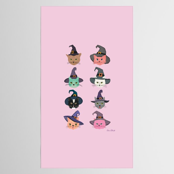 Witchy Kitties - Halloween Cats Tablecloth Gallery Image 2