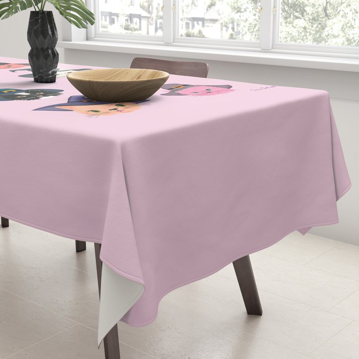 Witchy Kitties - Halloween Cats Tablecloth Gallery Image 3