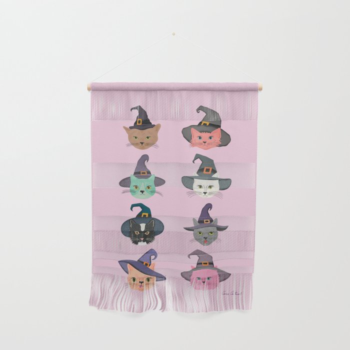 Witchy Kitties - Halloween Cats Wall Hanging Gallery Image 1