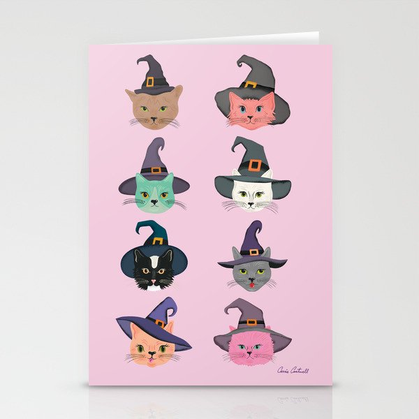 Witchy Kitties - Halloween Cats Stationery Card Gallery Image 2