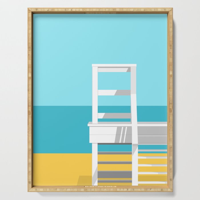 Summer Beach 01A Serving Tray Gallery Image 1