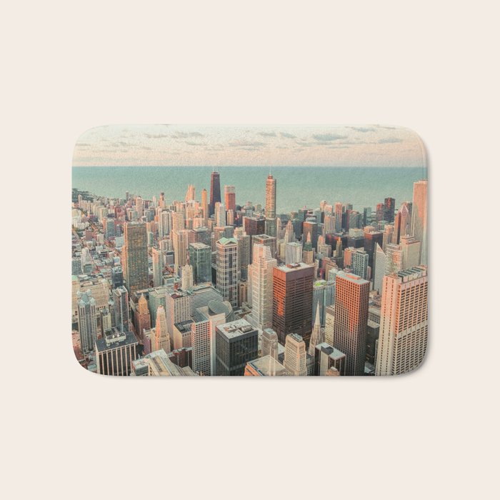CHICAGO SKYSCRAPERS Bath Mat Gallery Image 1