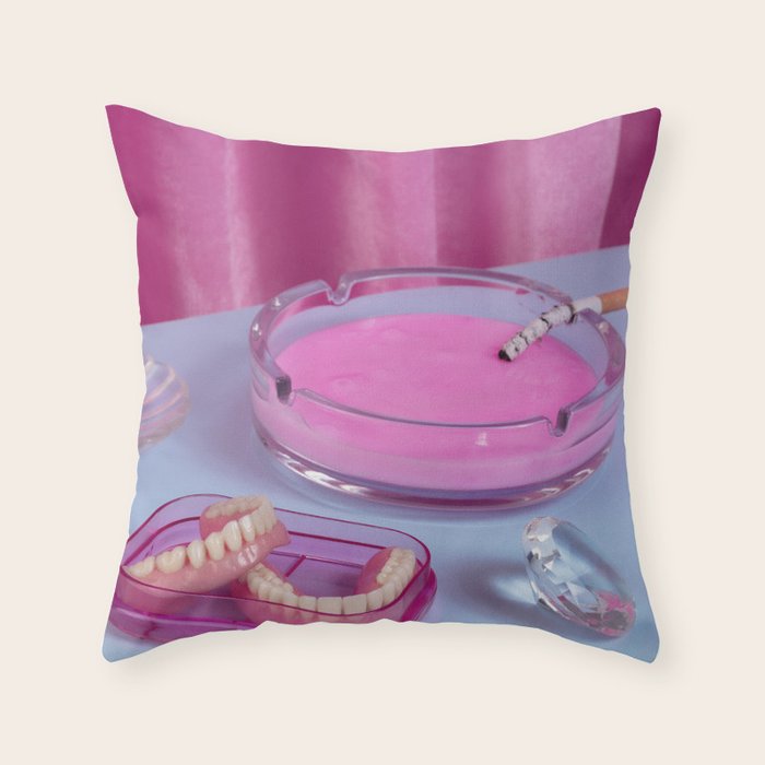 At granny's place Throw Pillow Gallery Image 1