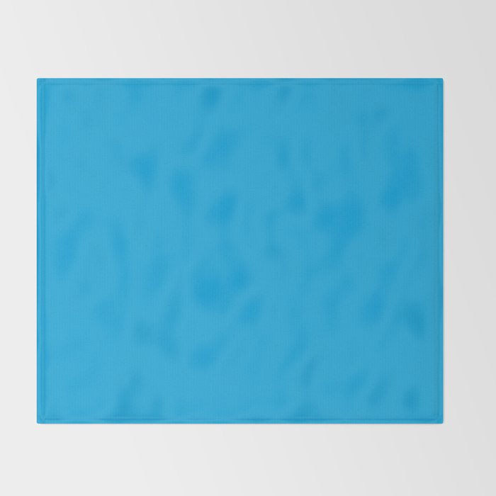 Vivid Blue Solid Accent Color Throw Blanket Gallery Image 2