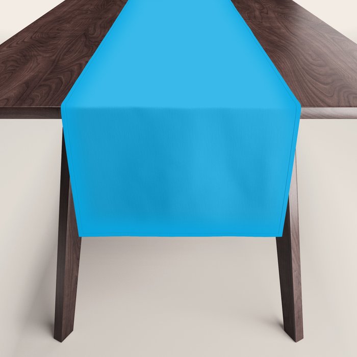 Vivid Blue Solid Accent Color Table Runner Gallery Image 1