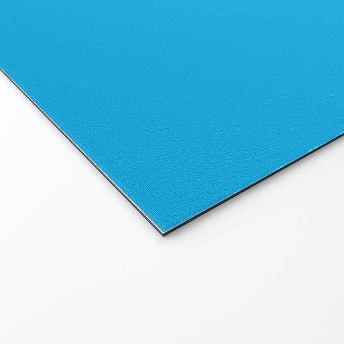 Vivid Blue Solid Accent Color Welcome Mat Gallery Image 2