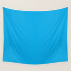 Vivid Blue Solid Accent Color Wall Tapestry Gallery Image 4
