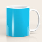 Vivid Blue Solid Accent Color Coffee Mug Gallery Image 1