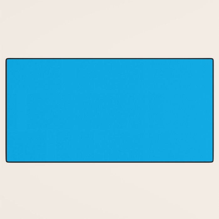 Vivid Blue Solid Accent Color Desk Mat Gallery Image 3