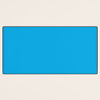 Vivid Blue Solid Accent Color Desk Mat Gallery Image 3