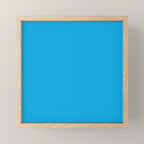 Vivid Blue Solid Accent Color Mini Art Print Gallery Image 1