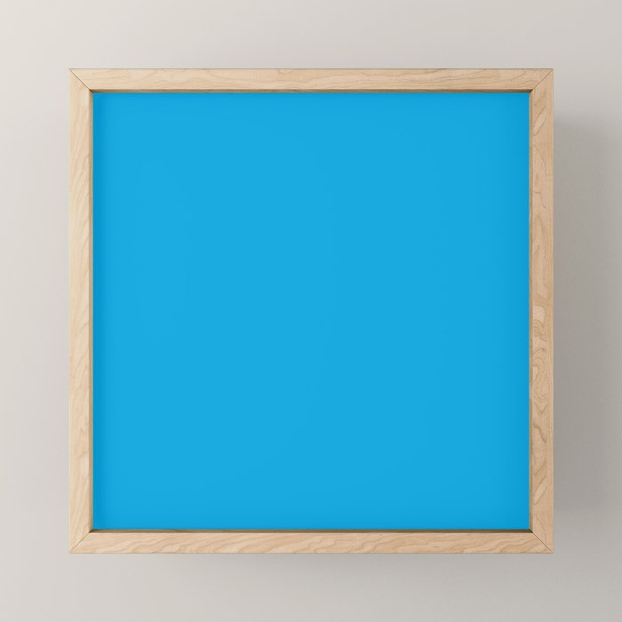 Vivid Blue Solid Accent Color Mini Art Print Gallery Image 1