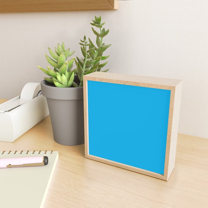 Vivid Blue Solid Accent Color Mini Art Print Gallery Image 2