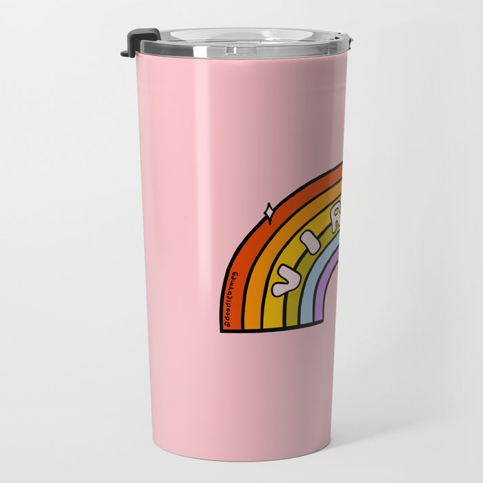 Virgo Rainbow Travel Mug Gallery Image 3