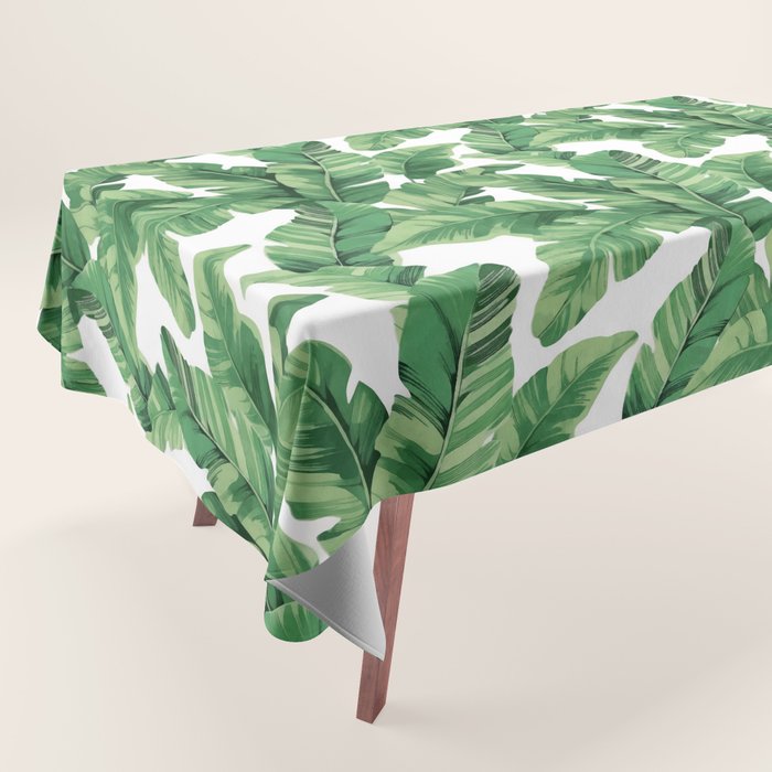Tropical banana leaves V Tablecloth Gallery Image 1
