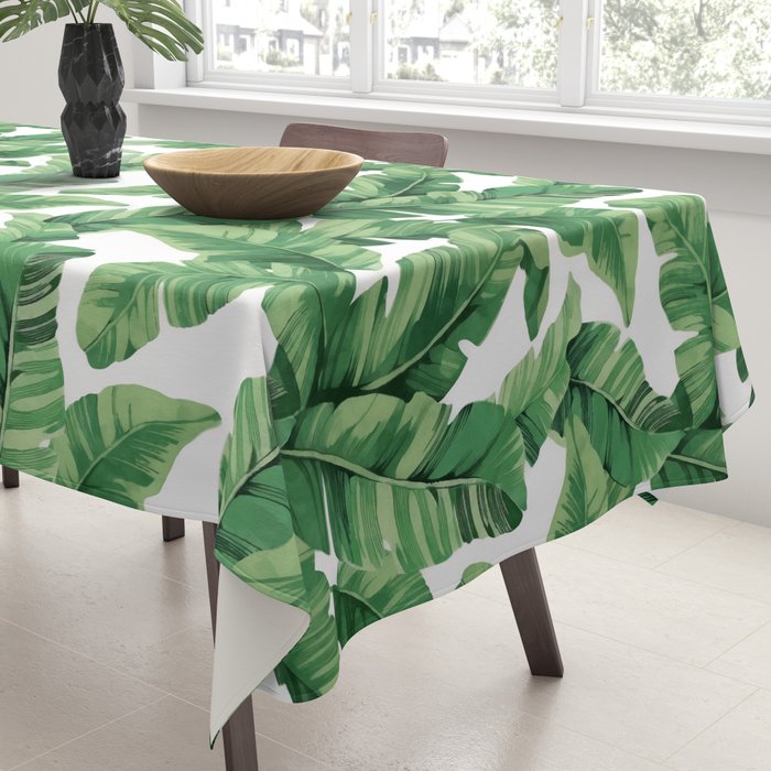 Tropical banana leaves V Tablecloth Gallery Image 3