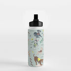 Dog lover person cute dogs breed pattern Water Bottle Gallery Image 2