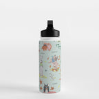 Dog lover person cute dogs breed pattern Water Bottle Gallery Image 3