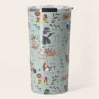 Dog lover person cute dogs breed pattern Travel Mug Gallery Image 1