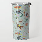 Dog lover person cute dogs breed pattern Travel Mug Gallery Image 2