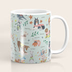 Dog lover person cute dogs breed pattern Coffee Mug Gallery Image 1