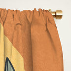 Modern abstract leaves line art 12 Window Curtain Gallery Image 2