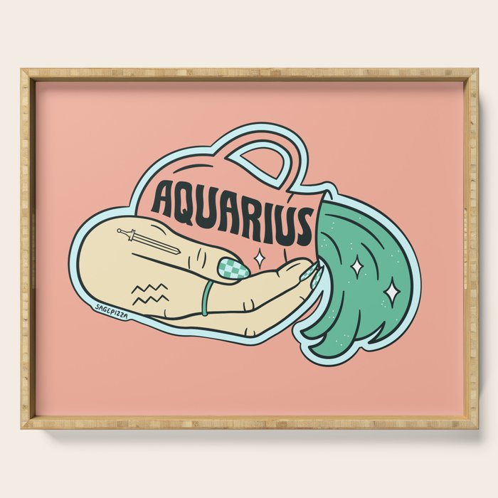 AQUARIUS (LIGHT) Serving Tray Gallery Image 1