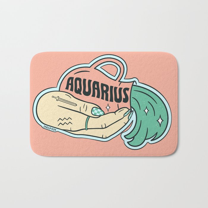 AQUARIUS (LIGHT) Bath Mat Gallery Image 1