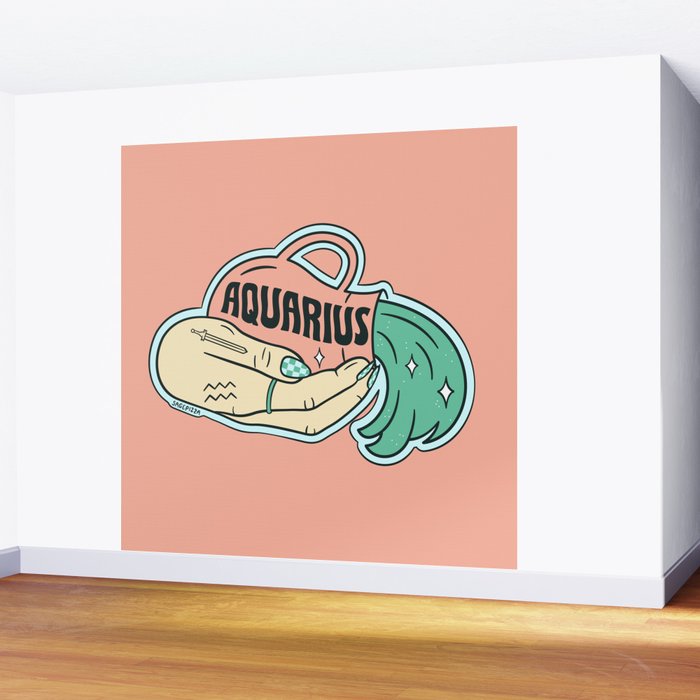 AQUARIUS (LIGHT) Wall Mural Gallery Image 2