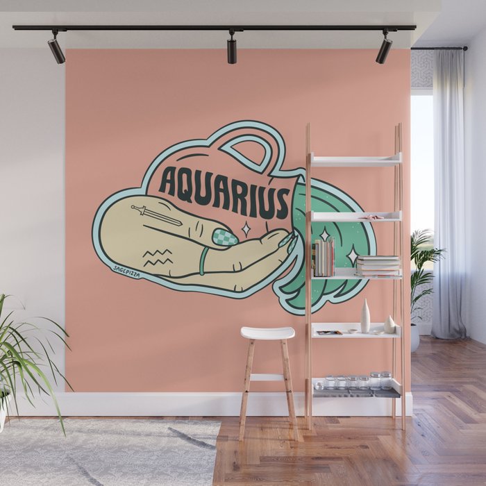 AQUARIUS (LIGHT) Wall Mural Gallery Image 1