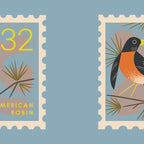 Robin Postage Stamp Coffee Mug Gallery Image 2