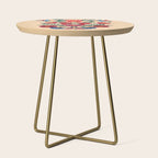 Mexican Bird Motif Cream  Side Table Gallery Image 1
