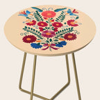 Mexican Bird Motif Cream  Side Table Gallery Image 2