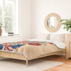 Mexican Bird Motif Cream  Duvet Cover Gallery Image 2