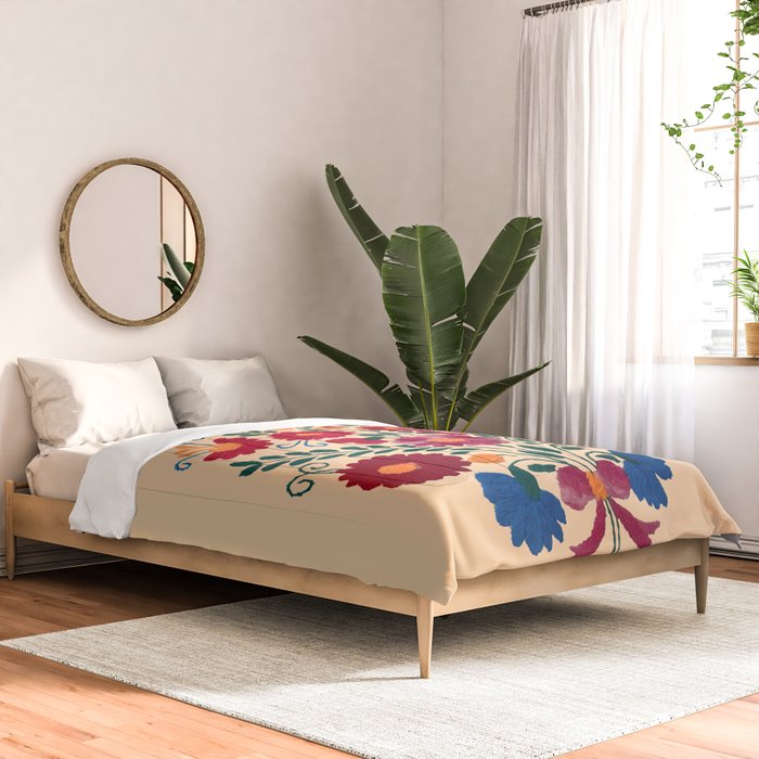 Mexican Bird Motif Cream  Comforter Gallery Image 2