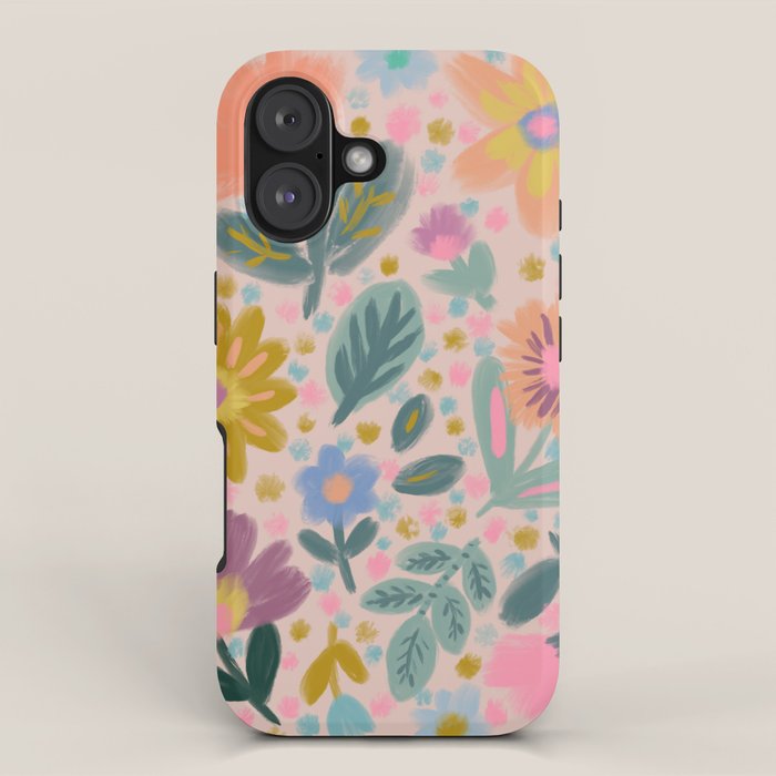 Summer Floral Illustration Art Print iPhone Case Gallery Image 1