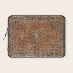 mustard antique rug Laptop Sleeve Gallery Image 1