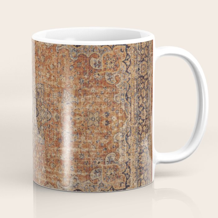 mustard antique rug Coffee Mug Gallery Image 1