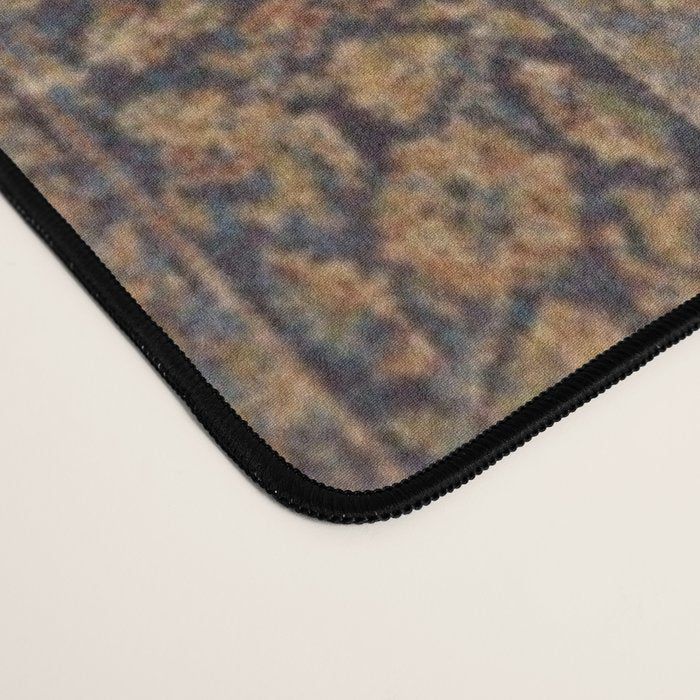 mustard antique rug Desk Mat Gallery Image 4