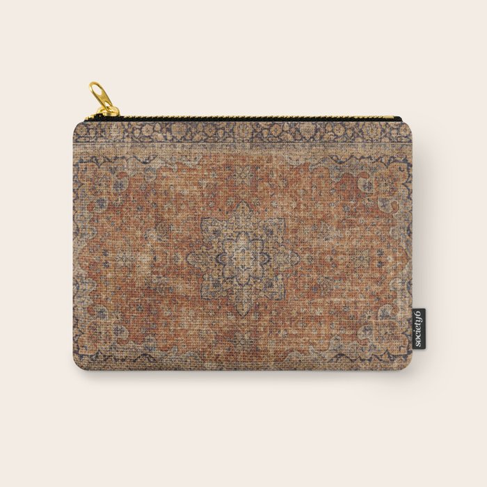mustard antique rug Carry All Pouch Gallery Image 1