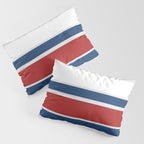 Striped Modern Classic Red White Blue Pillow Sham Gallery Image 3