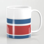 Striped Modern Classic Red White Blue Coffee Mug Gallery Image 1