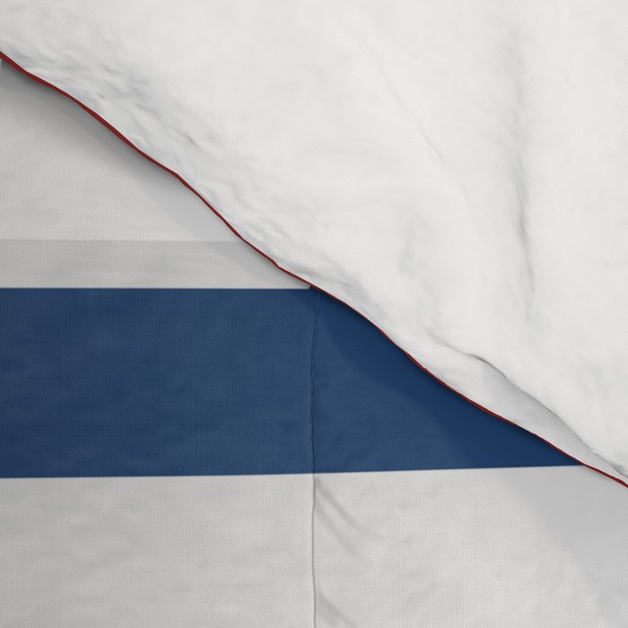 Striped Modern Classic Red White Blue Comforter Gallery Image 4