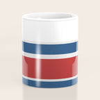 Striped Modern Classic Red White Blue Coffee Mug Gallery Image 4